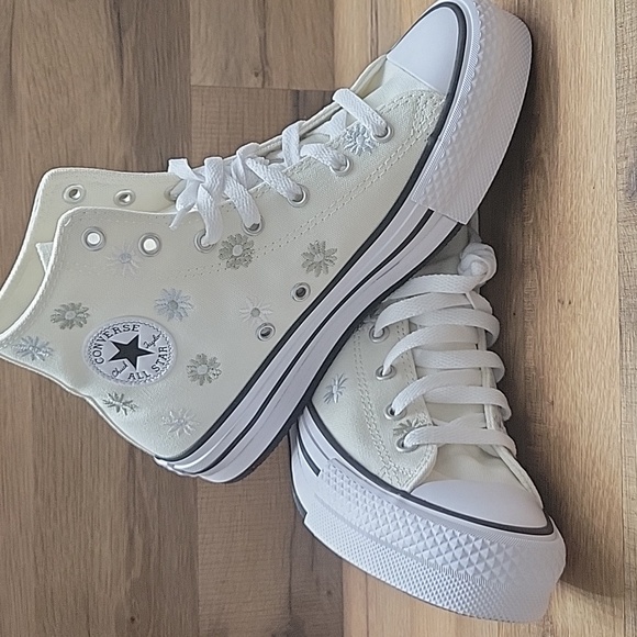 Converse Women's White High-Top Sneakers - Picture 5 of 15
